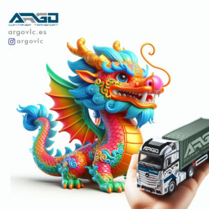 año nuevo chino y el transporte de mercancías