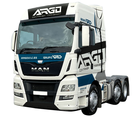 Camión Man para transporte de contenedores marítimos y mercancías por carretera