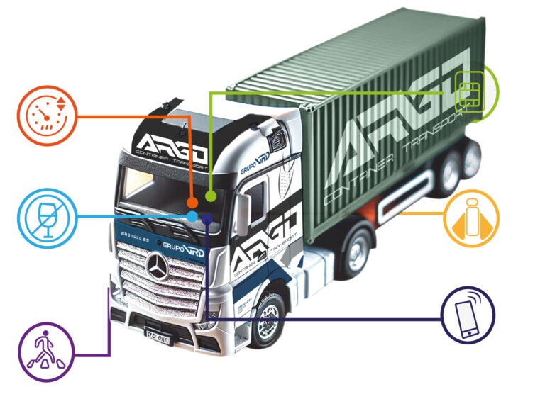 seguridad en los camiones de Transportes Argo