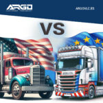 transporte por carreteras americanas y europeas