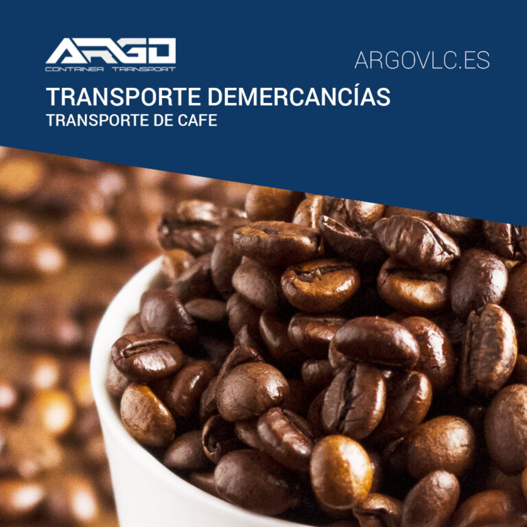 transporte de cafe con los camiones de Argo transport container