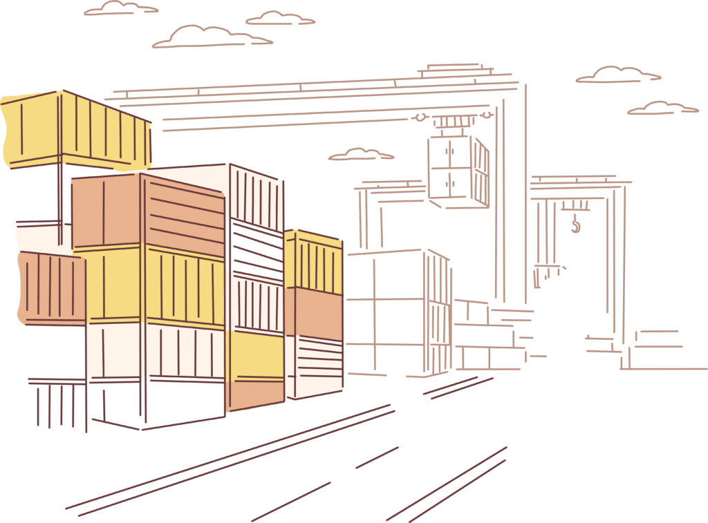 Contenedores maritimos para el transporte de mercancías