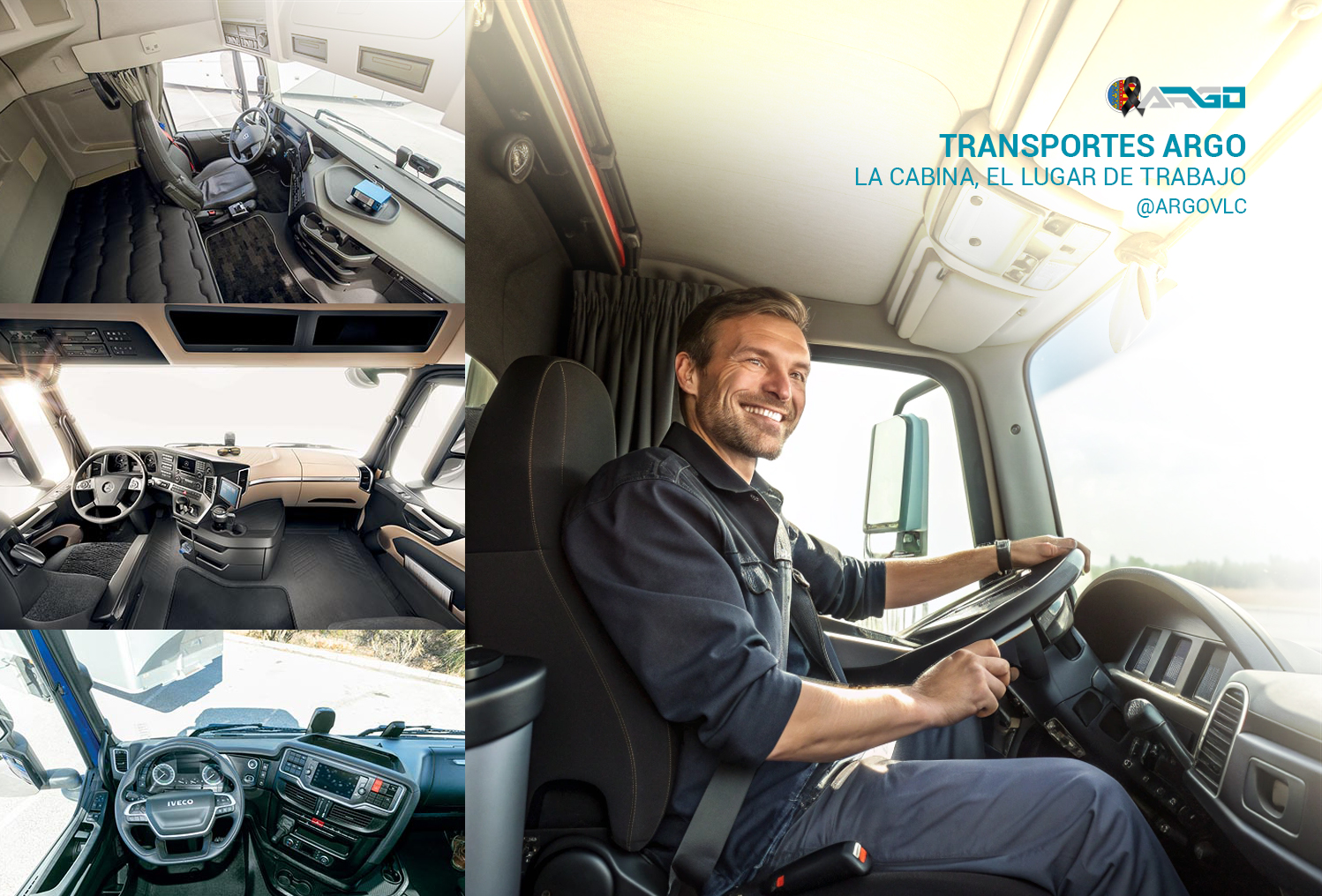 comodidad y seguridad para los camioneros en el transporte de mercancías por carretera