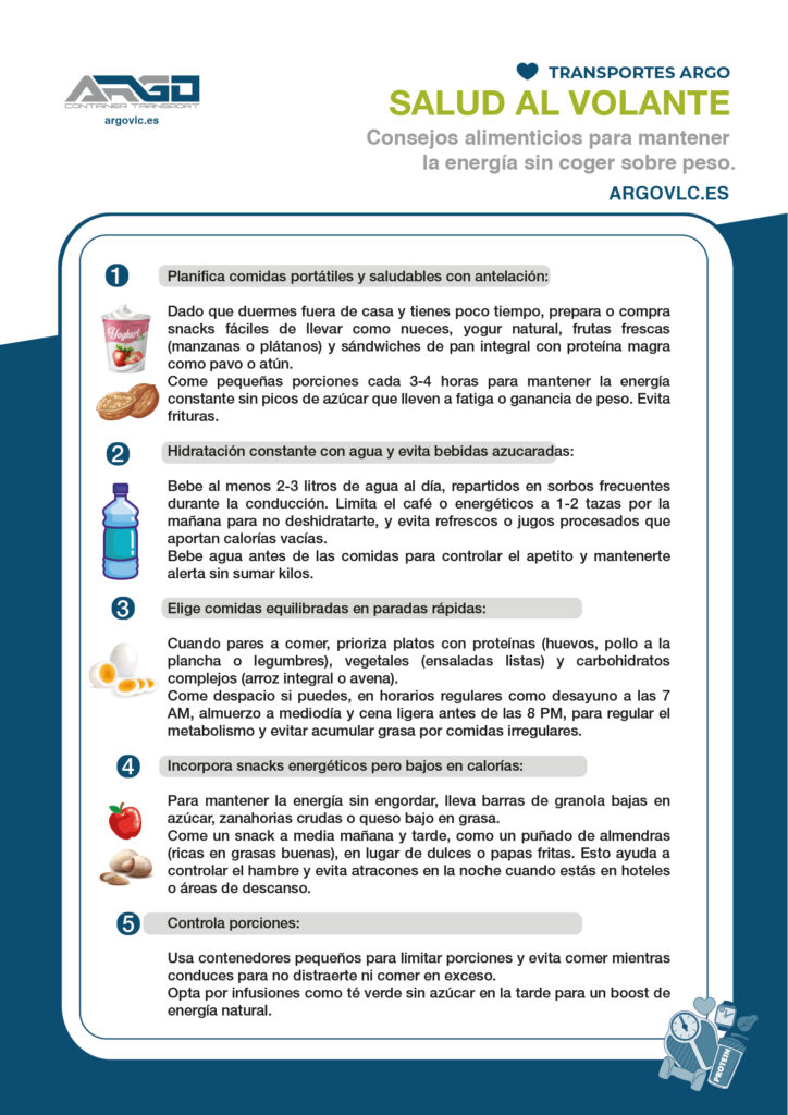 camioneros en camiones rutina para mejorar su salud fisica