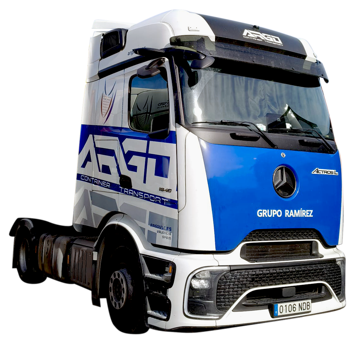 Truck Mercedes Actros para Transportes Argo en Valencia